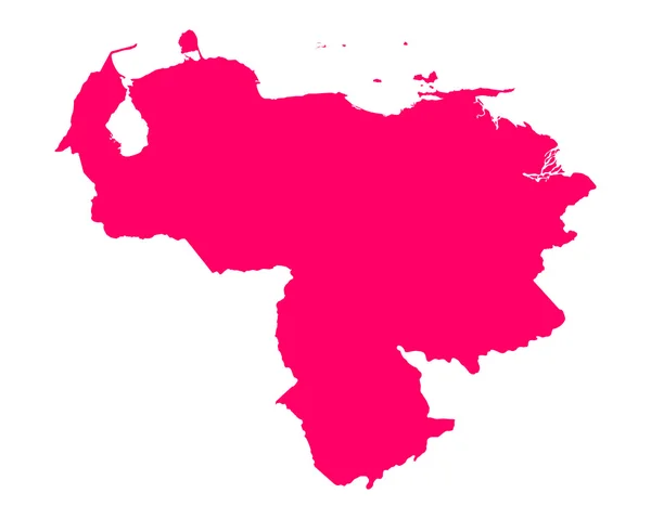La carte de Venezuela — Image vectorielle