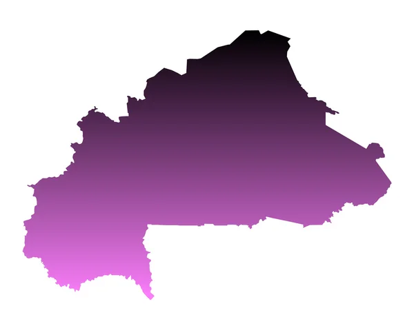 布基纳法索地图 — 图库矢量图片