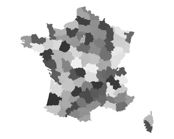Mapa Francie — Stockový vektor