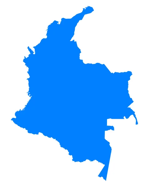 Carte de la colombie — Image vectorielle