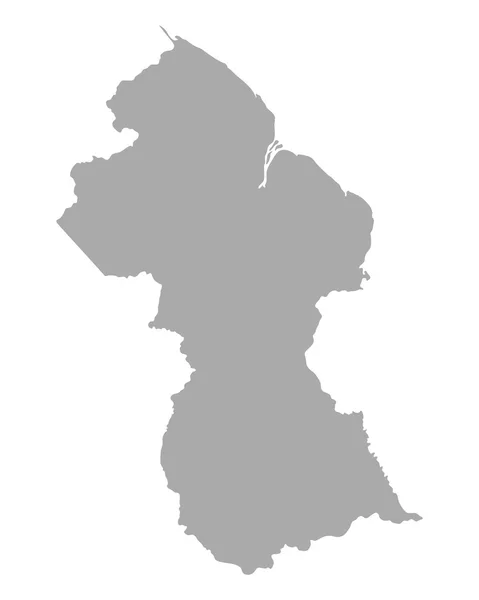 Карта Гаяни — стоковий вектор