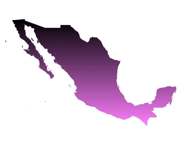 แผนที่ของเม็กซิโก — ภาพเวกเตอร์สต็อก