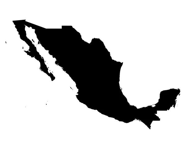 Mapa do México — Vetor de Stock