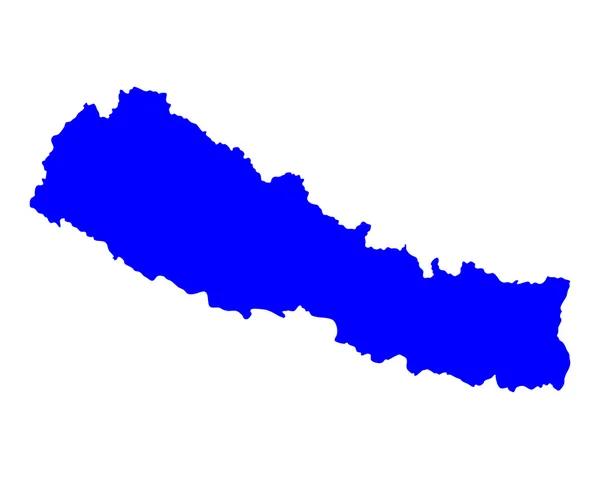 Mapa online de Nepal — Archivo Imágenes Vectoriales