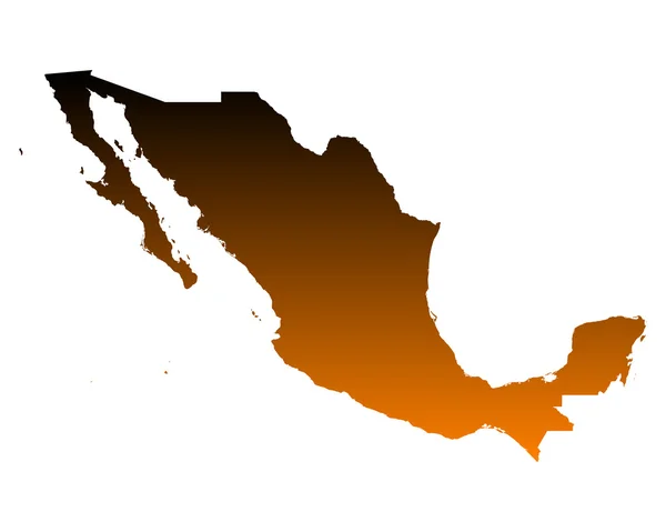 멕시코의 지도 — 스톡 벡터