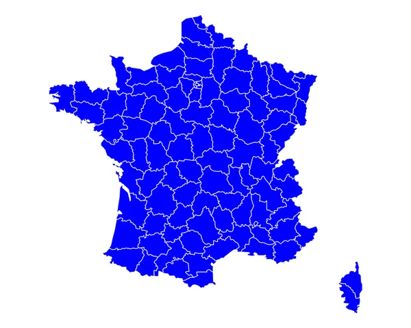 Carte de la France — Image vectorielle