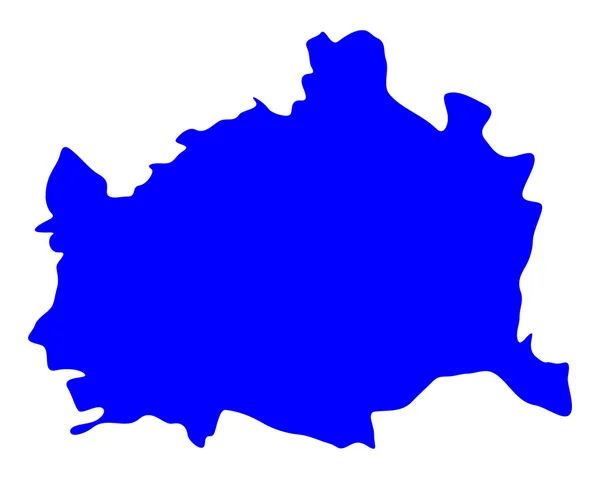 Map of Vienna — Stock Vector