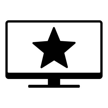 Star and screen as vector illustration
