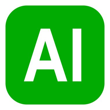 Vektör illüstrasyonu olarak yapay zeka ve uygulama simgesi