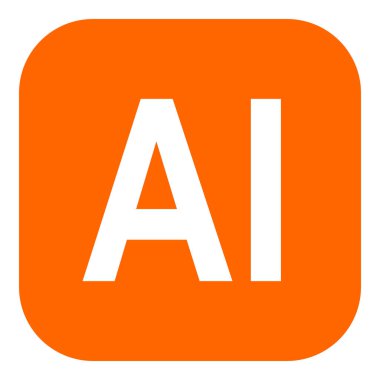 Vektör illüstrasyonu olarak yapay zeka ve uygulama simgesi