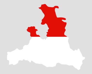harita ve salzburg bayrağı
