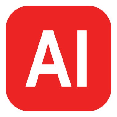 Vektör illüstrasyonu olarak yapay zeka ve uygulama simgesi