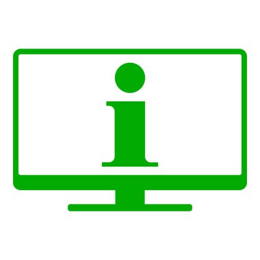 Vektör illüstrasyonu olarak bilgi ve ekran