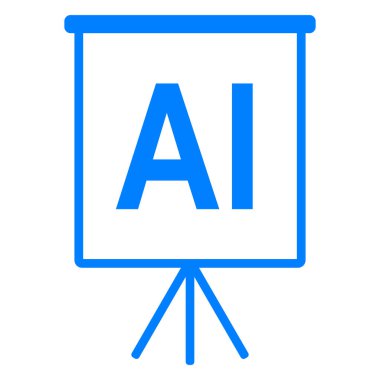 Vektör illüstrasyon olarak yapay zeka ve ters çizelge