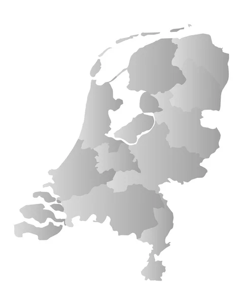 Mapa de los Países Bajos — Archivo Imágenes Vectoriales