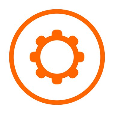 Vektör illüstrasyonu olarak çark ve daire