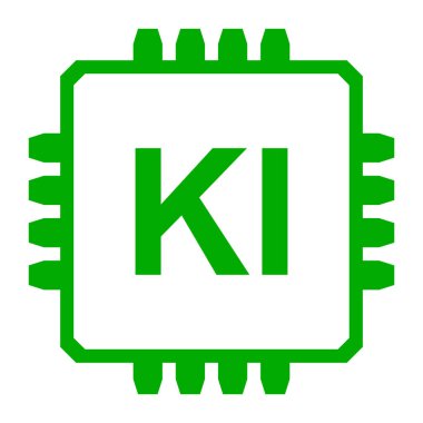 Vektör illüstrasyon olarak yapay zeka ve çip