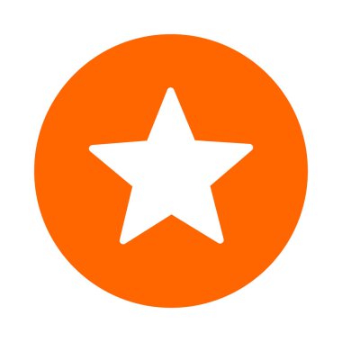 Vektör illüstrasyonu olarak yıldız ve daire