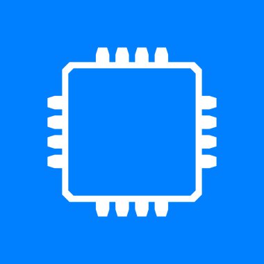 Çip ve arkaplan vektör illüstrasyonu