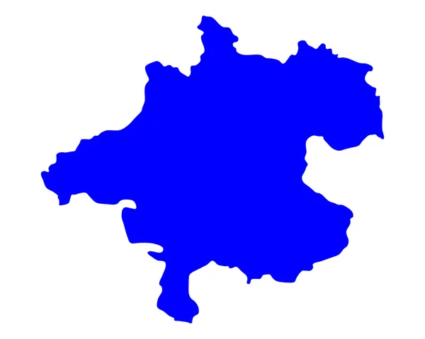 Карта Верхней Австрии — стоковый вектор