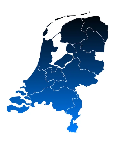 Thr 네덜란드의 지도 — 스톡 벡터