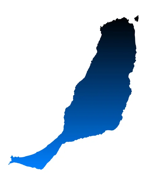 Mapa fuerteventura — Wektor stockowy