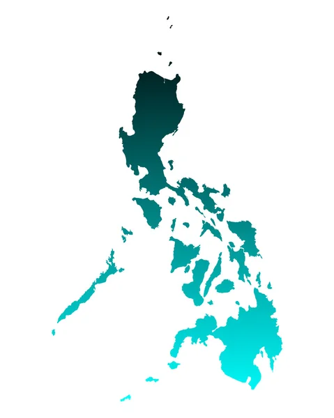 Carte des philippines — Image vectorielle