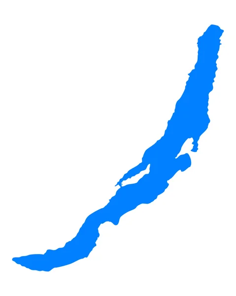 Baykal Gölü Haritası — Stok Vektör