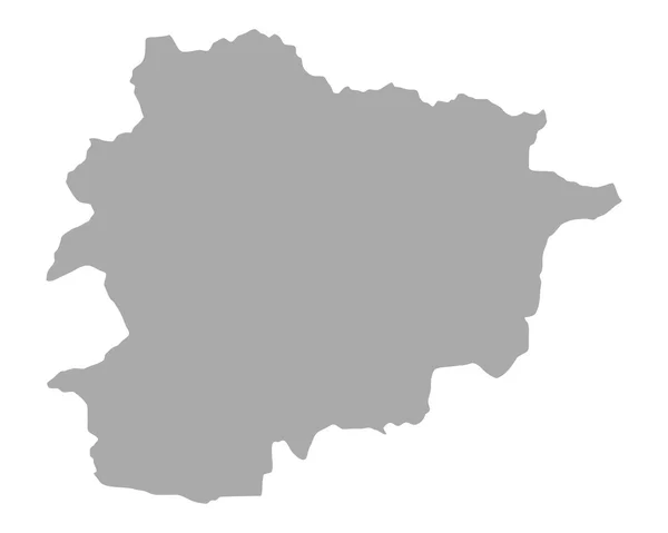 Kaart van andorra — Stockvector