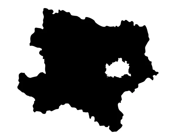 Карта Нижней Австрии — стоковый вектор
