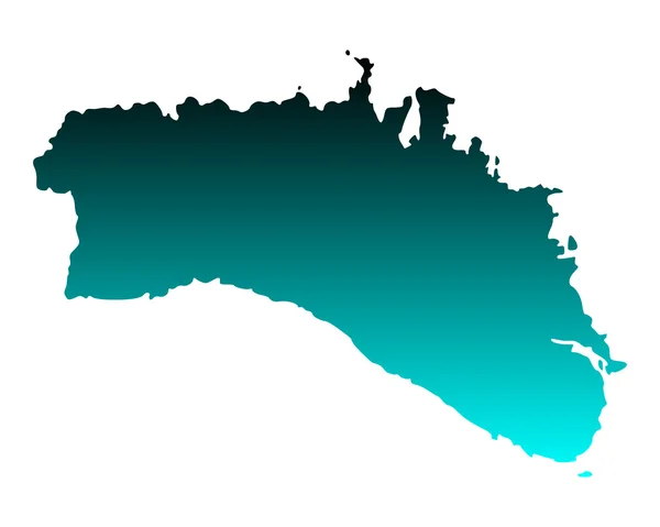 Térkép-Menorca네덜란드와 축구 볼의 국기 — Stock Vector
