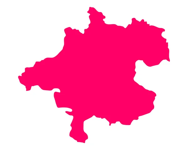 Karta över övre Österrike — Stock vektor