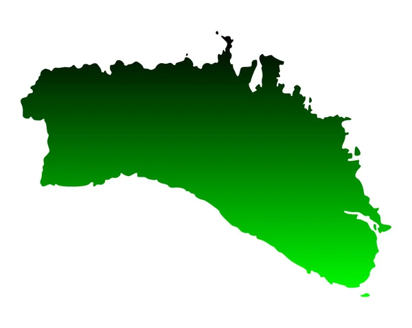 La mappa di Minorca — Vettoriale Stock