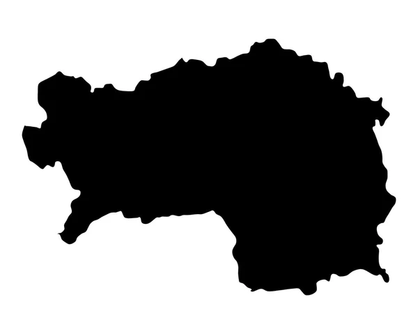 Karta över Steiermark — Stock vektor