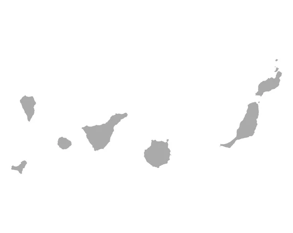 Kanári-szigetek Térkép — Stock Vector
