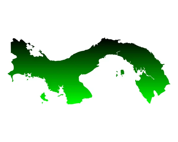 La mappa di Panama — Vettoriale Stock