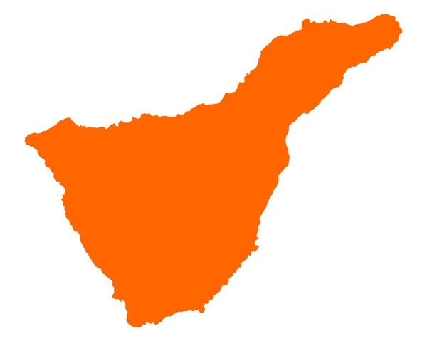 Mapa online de Tenerife — Vector de stock