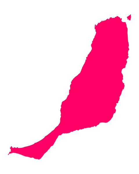 Mapa fuerteventura — Wektor stockowy