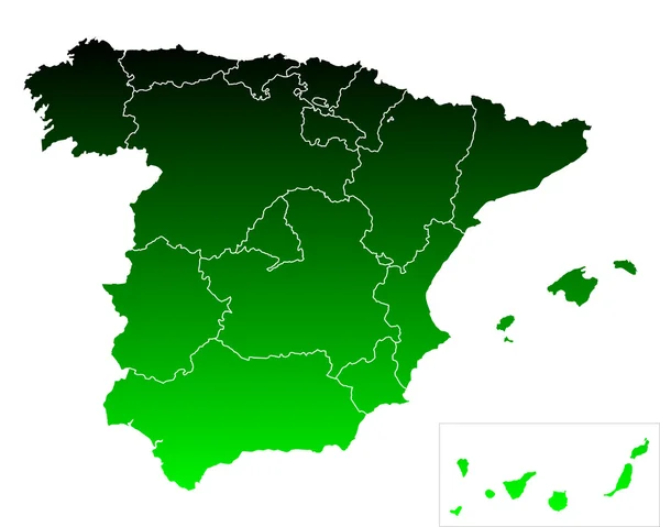 スペインの地図 — ストックベクタ