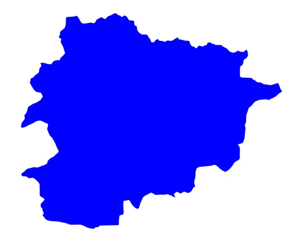 Χάρτης της Ανδόρρας — Διανυσματικό Αρχείο
