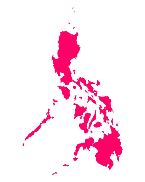 Mapa de philippines — Vector de stock