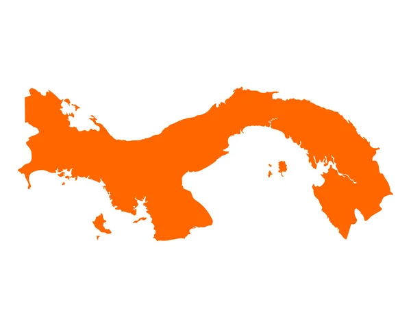 Точная карта Панамы — стоковый вектор