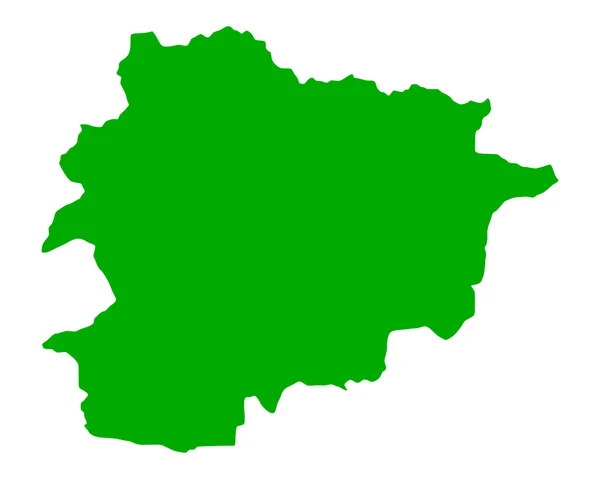Carte précise de Andorre — Image vectorielle