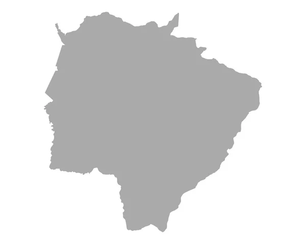 Mapa online de Mato Grosso do Sul — Vector de stock