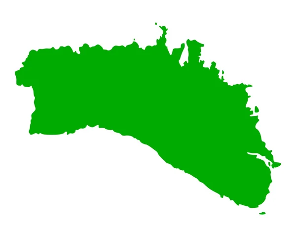 Peta akurat dari Menorca - Stok Vektor