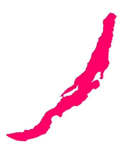 Carte du lac Baïkal — Image vectorielle