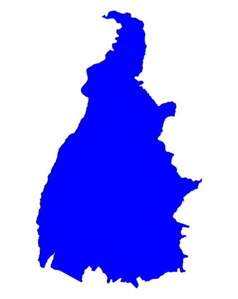 Mappa dettagliata di Tocantins — Vettoriale Stock