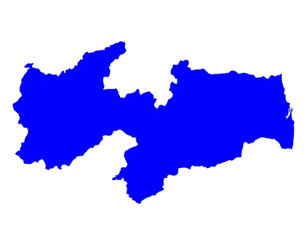Точная карта Парайбы — стоковый вектор