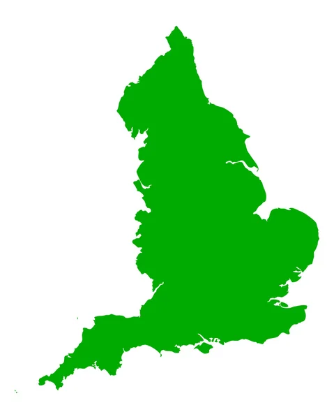잉글랜드의 정확한 지도 — 스톡 벡터
