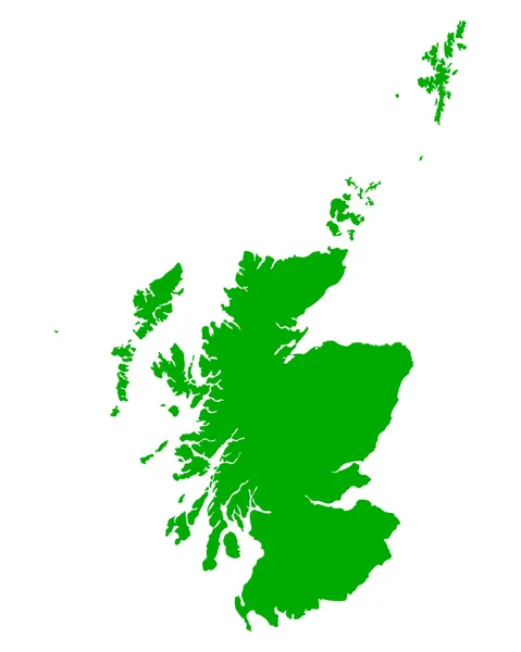 Точної карти Шотландії — стоковий вектор